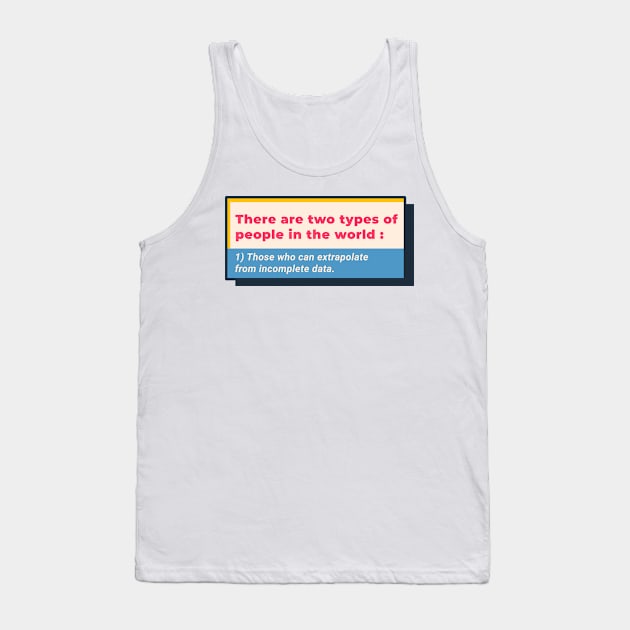 There Are Two Types Of People In This World Retro Tank Top by Lumintu Merch